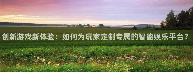 极悦娱乐平台官网入口：创新游戏新体验：如何为玩家定制专属的智
